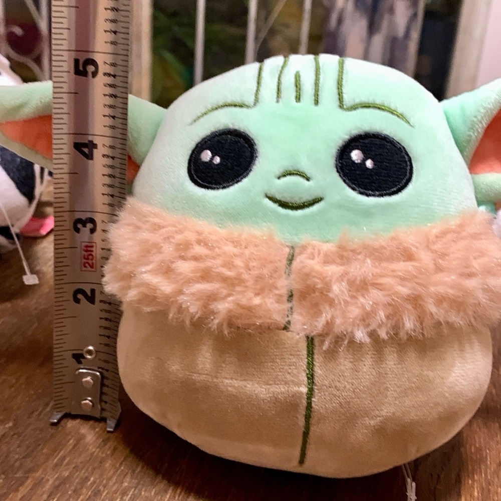 Green Plush Toy with Tan Fur